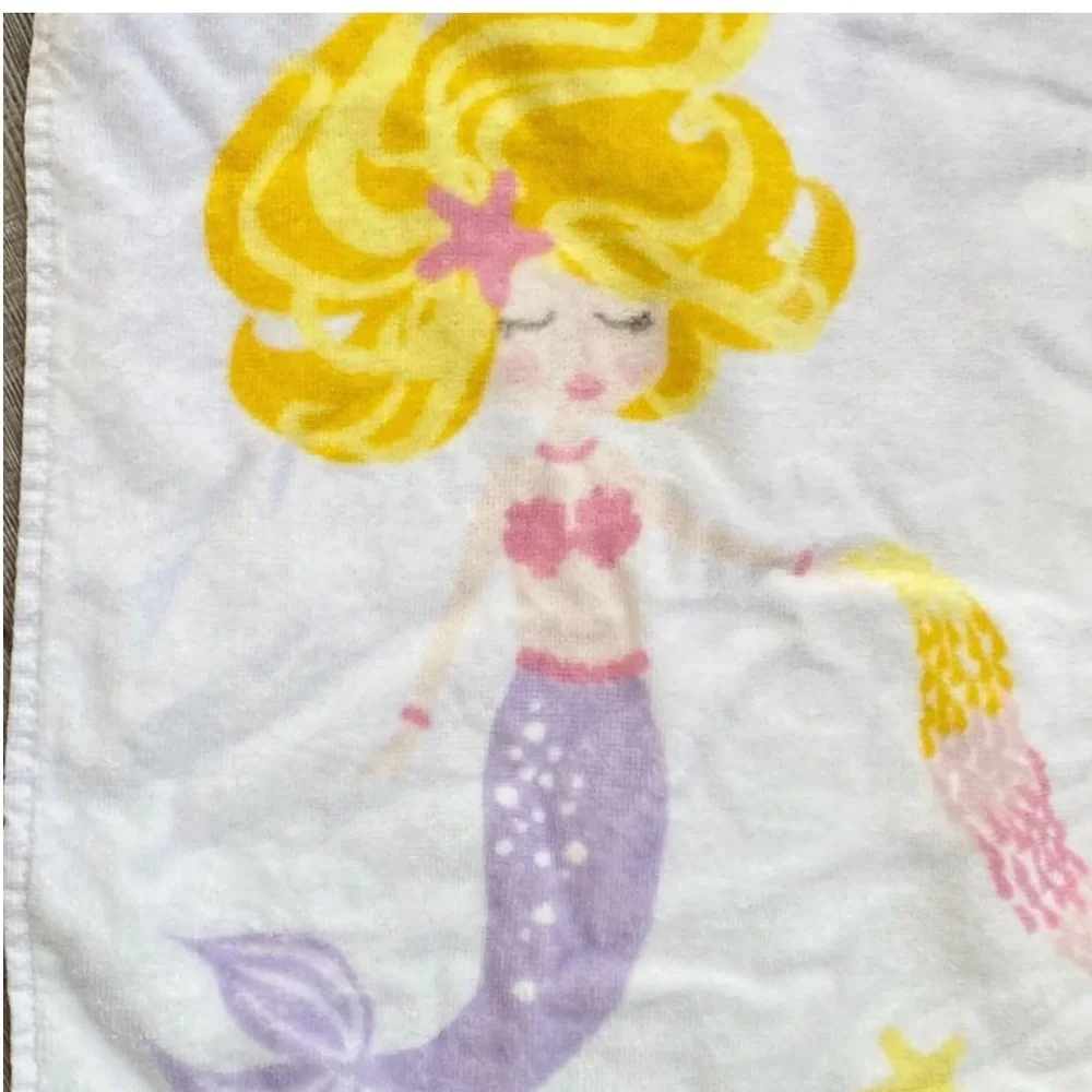 Authentic Kids Little Mermaid Magical Whimsical Ocean Beach Pool Towel and Bag